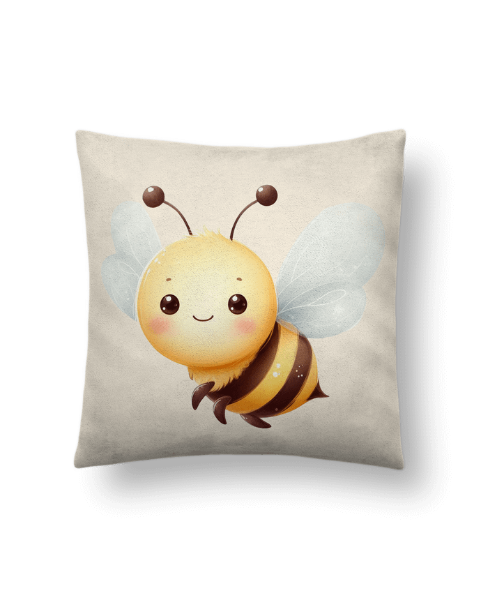 Coussin suédine bee 3 par Rubdesigns
