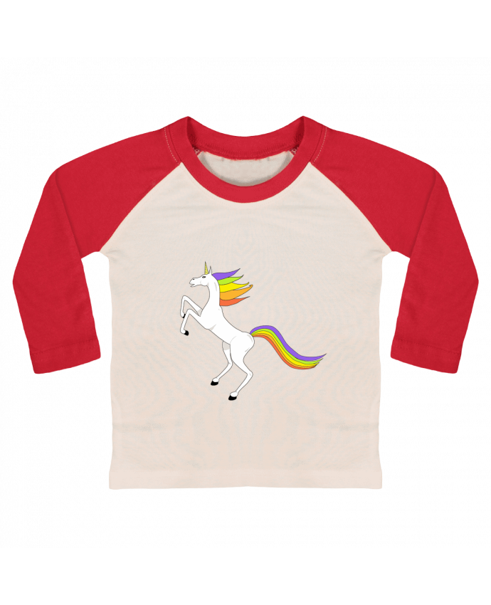 Tee-shirt Bébé Baseball ML LICORNE UNICORN par                               