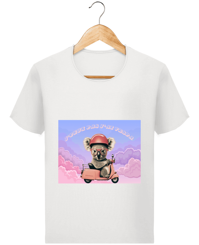  T-shirt Homme vintage Koala sur un scooter rose par mapetitefleur