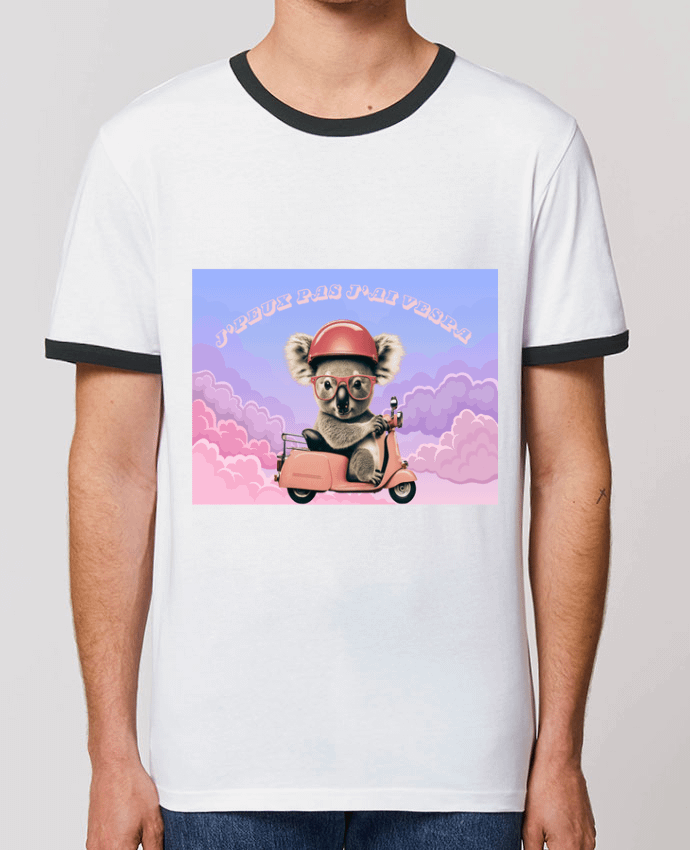 T-shirt Koala sur un scooter rose par mapetitefleur