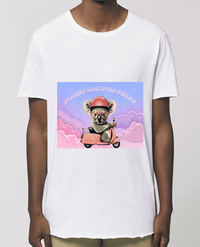 Tee-shirt Homme Koala sur un scooter rose Par  mapetitefleur