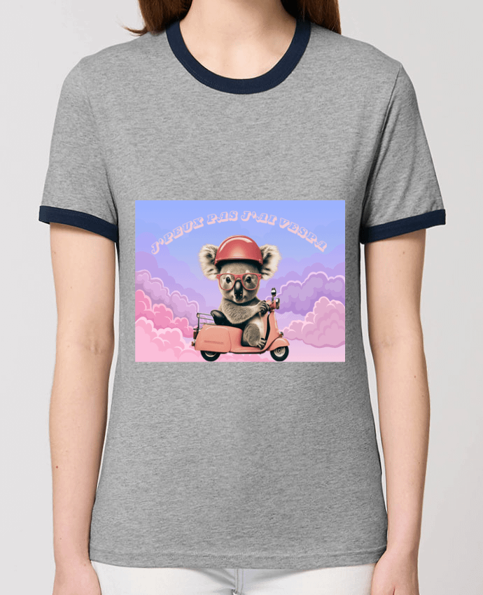 T-shirt Koala sur un scooter rose par mapetitefleur