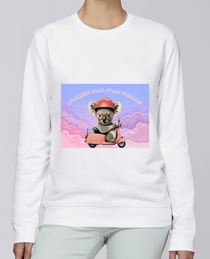 Sweatshirt Koala sur un scooter rose par mapetitefleur