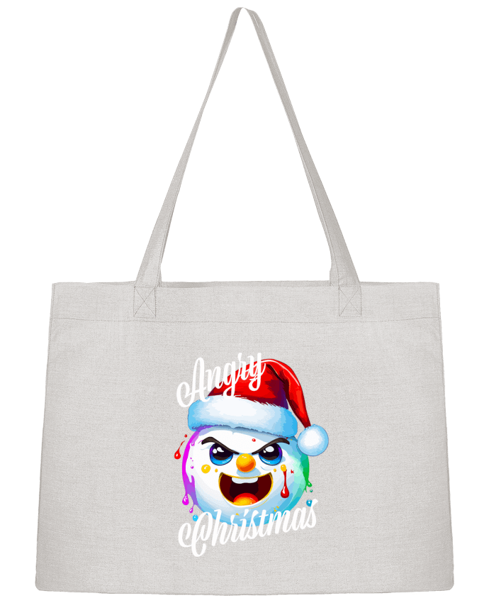 Sac Shopping Boule de Neige en colère. Angry Christmas par Featheart