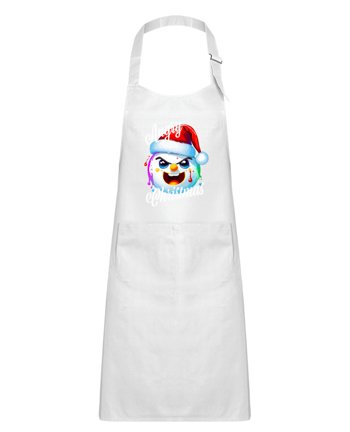 Tablier Enfant Boule de Neige en colère. Angry Christmas par Featheart