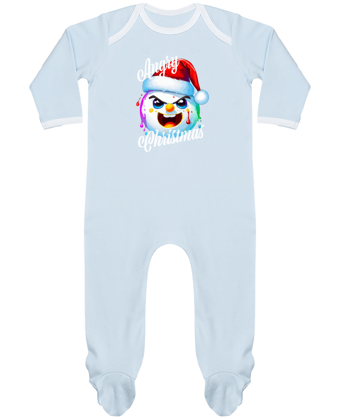 Body Pyjama Bébé Boule de Neige en colère. Angry Christmas par Featheart
