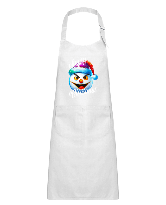 Tablier Enfant Emoji Neige en colère. Angry Christmas par Featheart