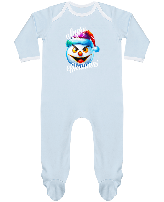 Body Pyjama Bébé Emoji Neige en colère. Angry Christmas par Featheart