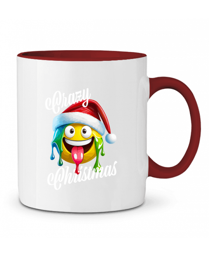 Mug bicolore Emoji Fondant. Crazy Christmas Featheart