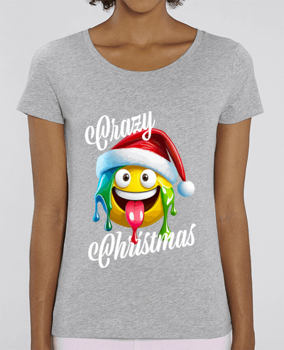 T-shirt Femme Emoji Fondant. Crazy Christmas par Featheart