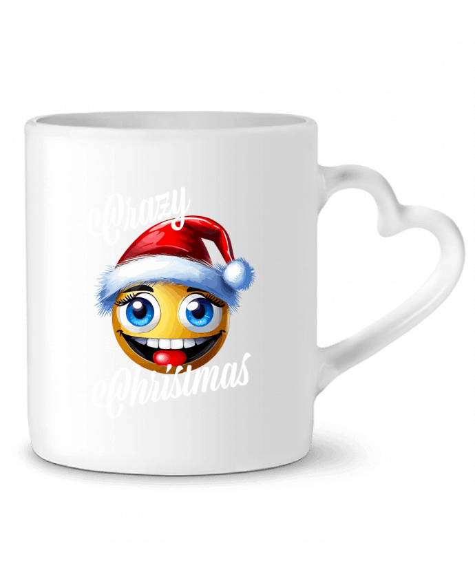 Mug coeur Emoji Fun Femme Noël par Featheart