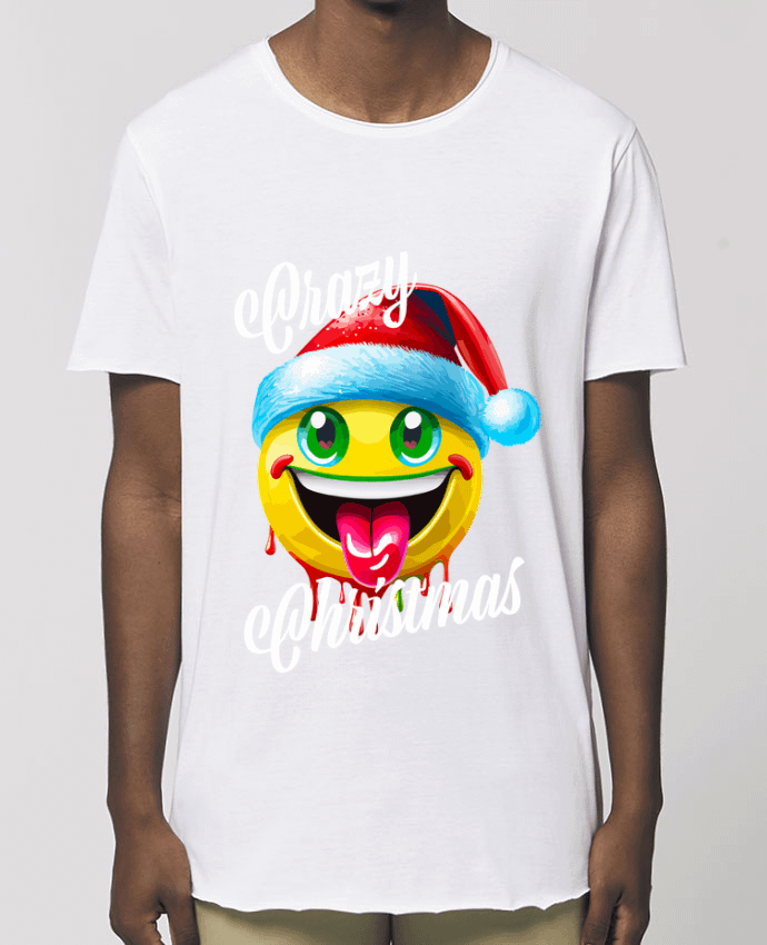 Tee-shirt Homme Emoji Noël tire la langue. Crazy Christmas Par  Featheart