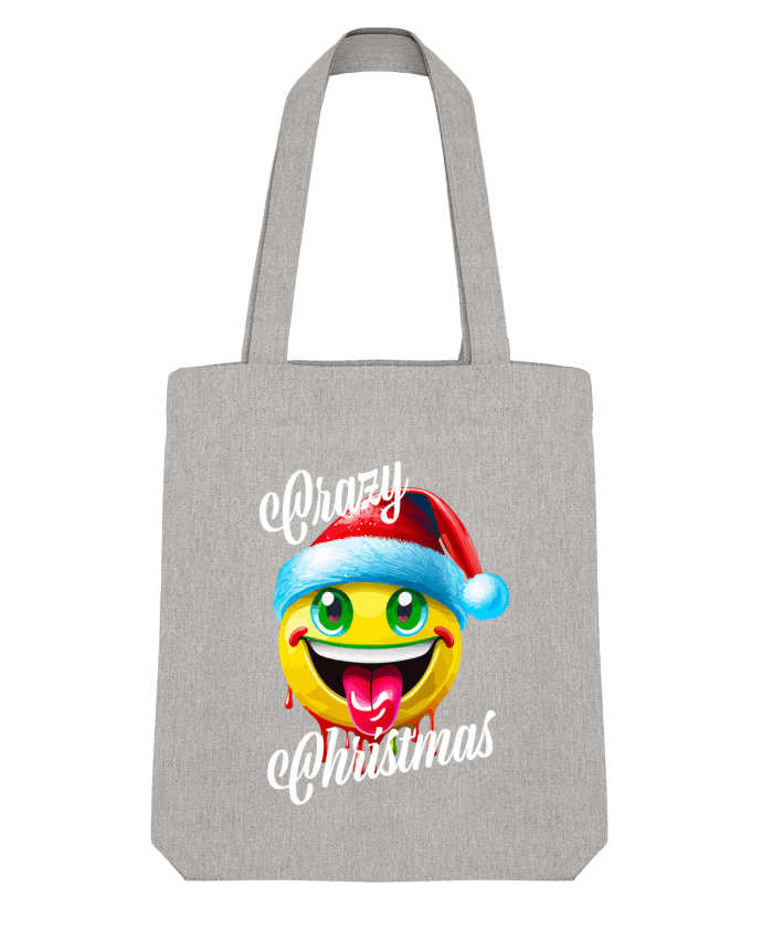 Tote Bag Stanley Stella Emoji Noël tire la langue. Crazy Christmas par Featheart 