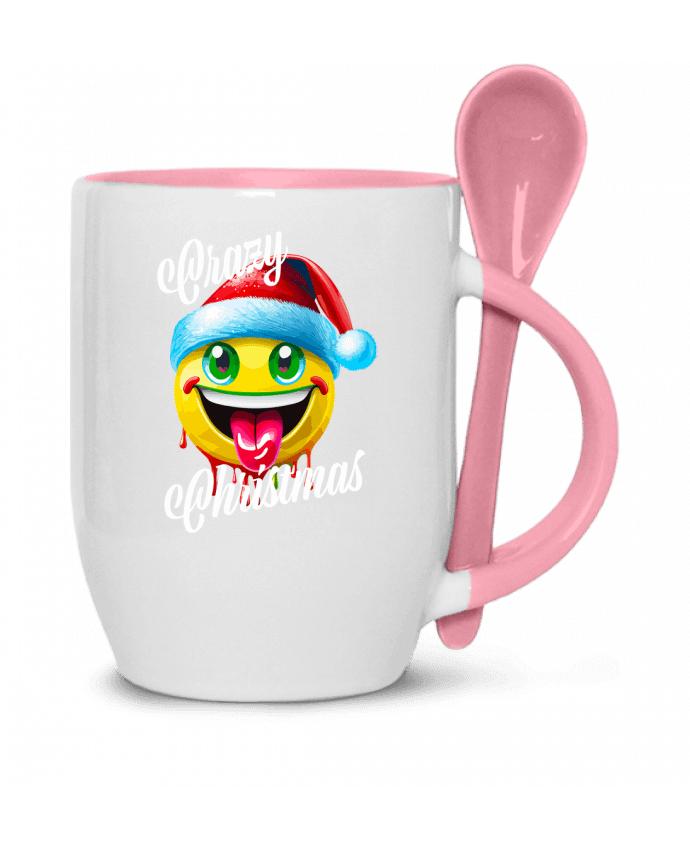  Tasse cuillère Emoji Noël tire la langue. Crazy Christmas par Featheart