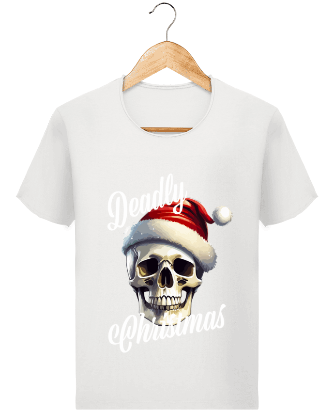  T-shirt Homme vintage Skull Noël. Deadly Christmas par Featheart