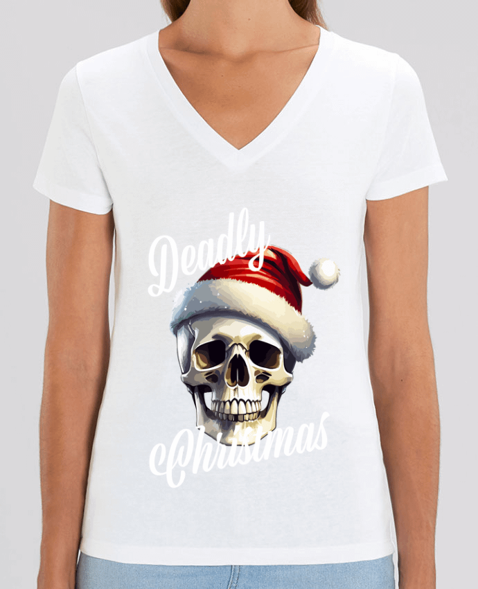 Tee-shirt femme Skull Noël. Deadly Christmas Par  Featheart