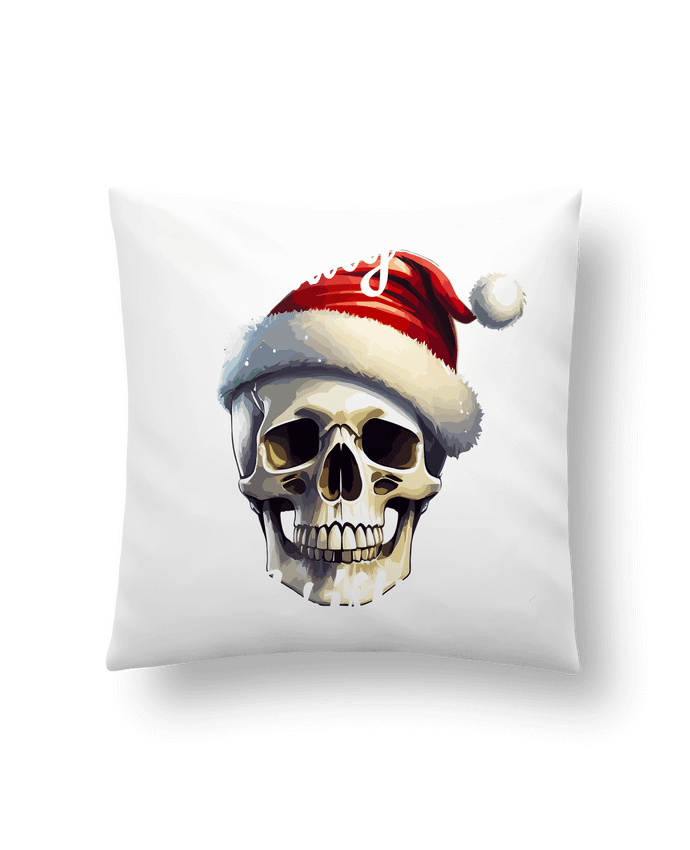 Coussin Skull Noël. Deadly Christmas par Featheart