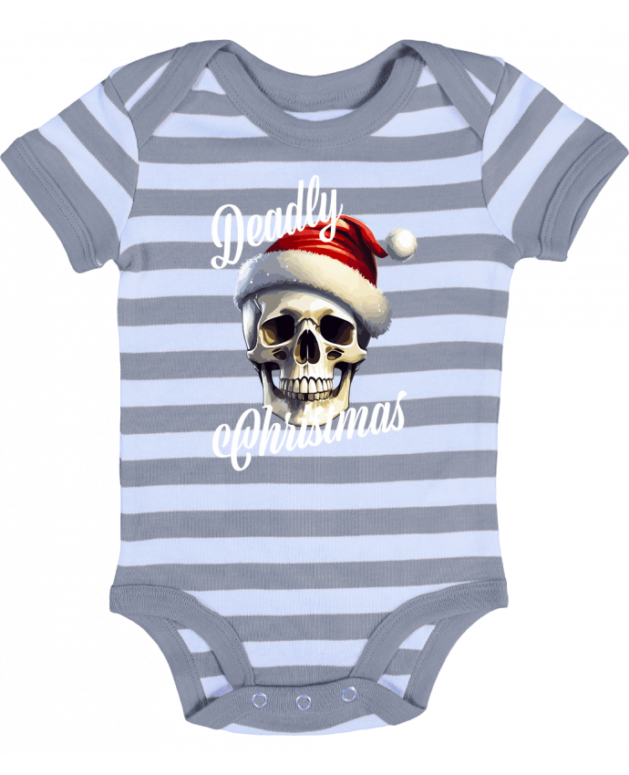 Body Bébé Rayé Skull Noël. Deadly Christmas - Featheart