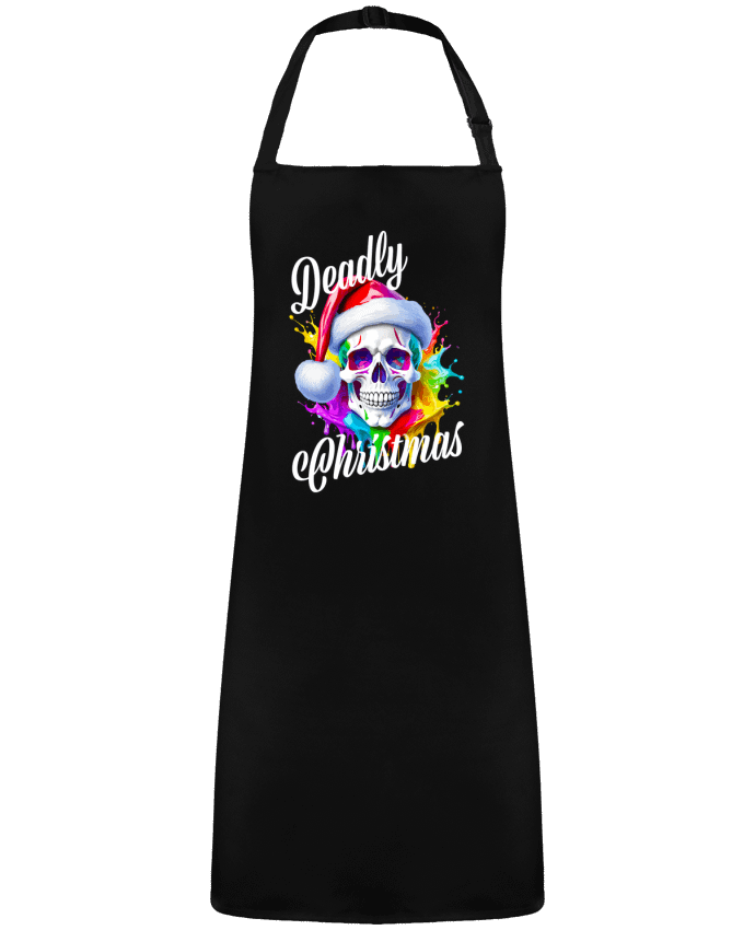 Tablier Skull Noël couleur. Deadly Christmas par  Featheart