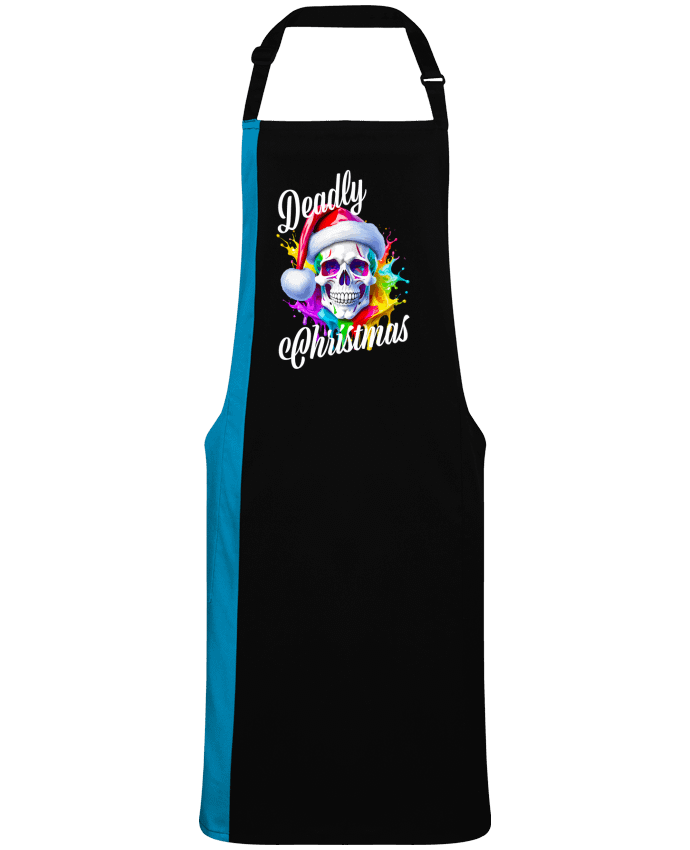 Tablier bicolore Skull Noël couleur. Deadly Christmas par  Featheart