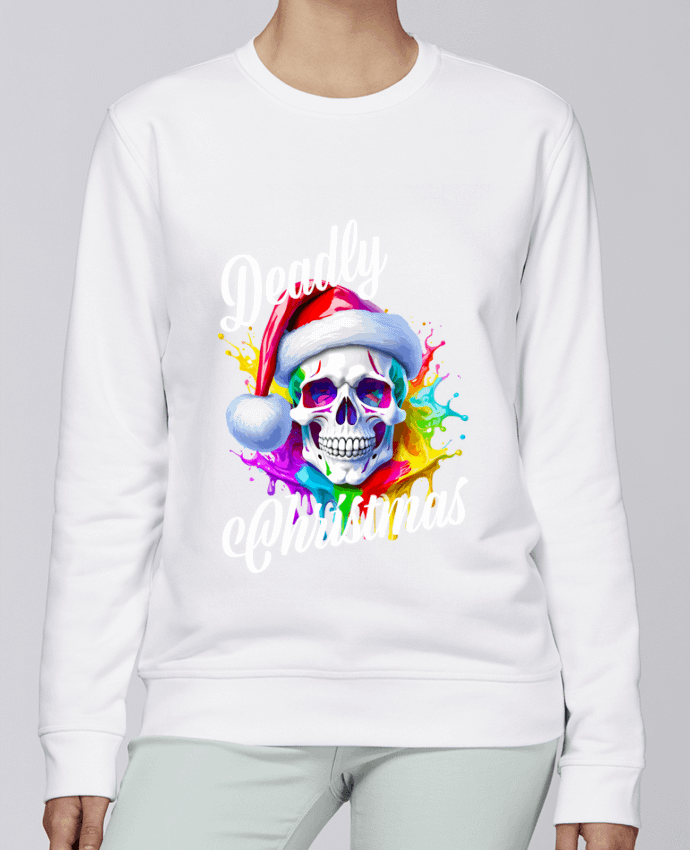 Sweatshirt Skull Noël couleur. Deadly Christmas par Featheart