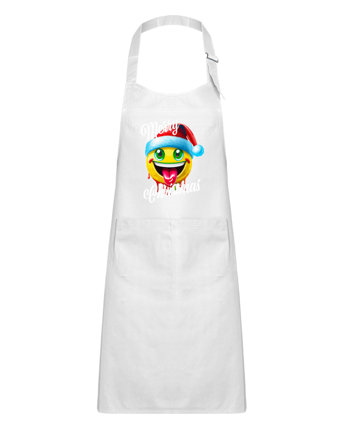 Tablier Enfant Emoji Noël tire la langue. Merry Christmas par Featheart