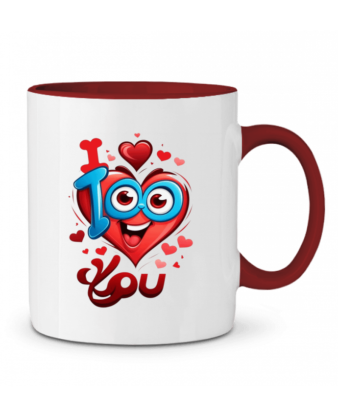 Mug bicolore i love you mrzouzou
