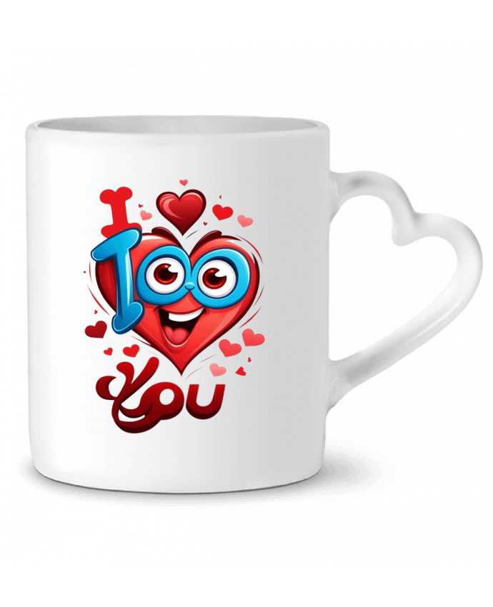 Mug coeur i love you par mrzouzou