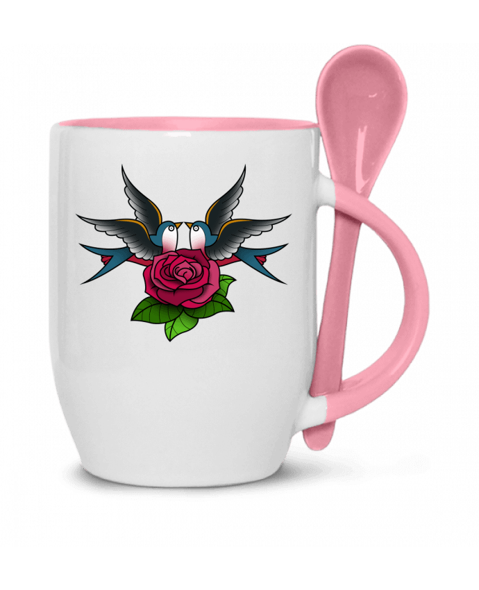  Tasse cuillère Hirondelles tattoo par Lamouchenoire
