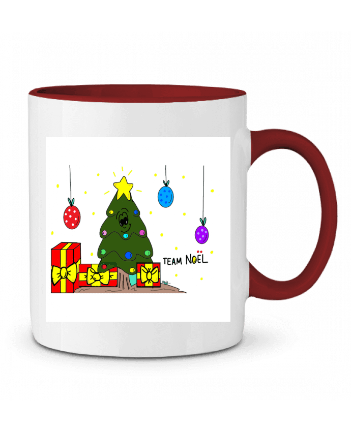 Mug bicolore team noël Lili ravioli