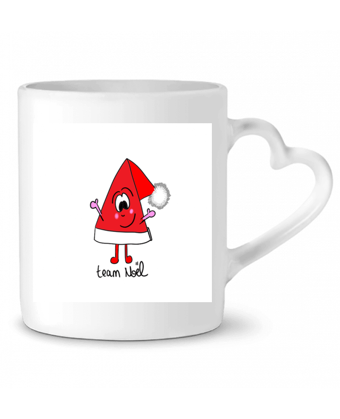 Mug coeur bonnet de noël par Lili ravioli