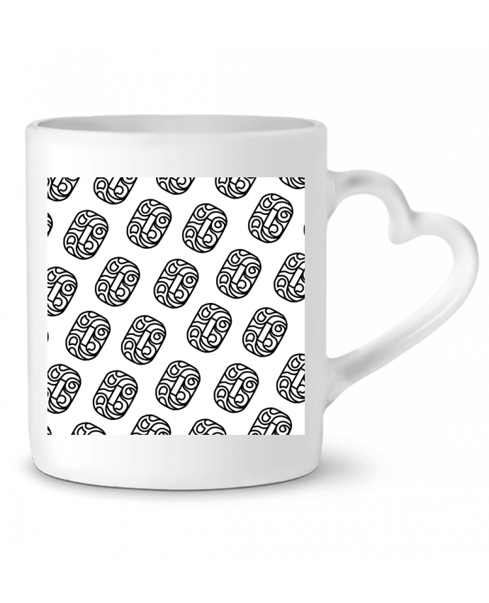 Mug coeur Pattern O par flaflores