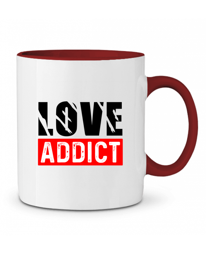 Mug bicolore Love Addict sole-tshirt