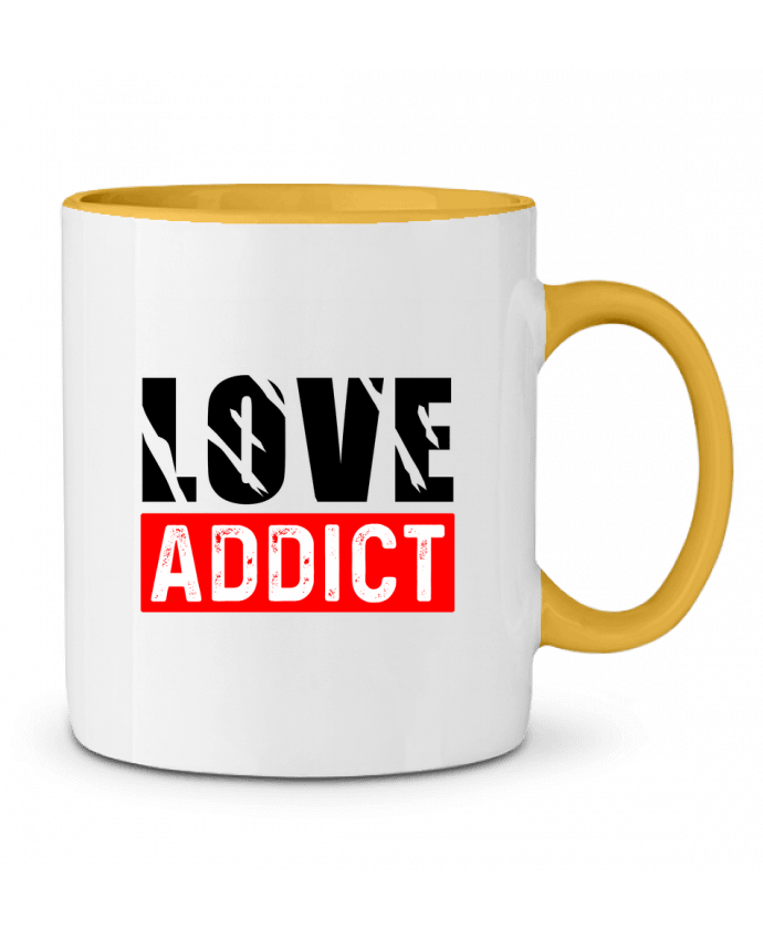 Two-tone Ceramic Mug Love Addict sole-tshirt