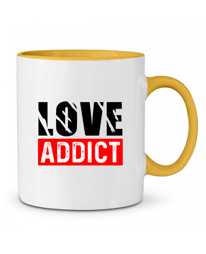 Taza Cerámica Bicolor Love Addict sole-tshirt