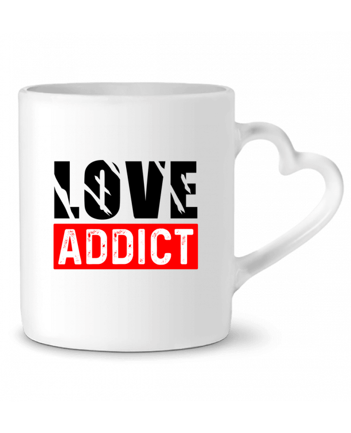 Mug coeur Love Addict par sole-tshirt