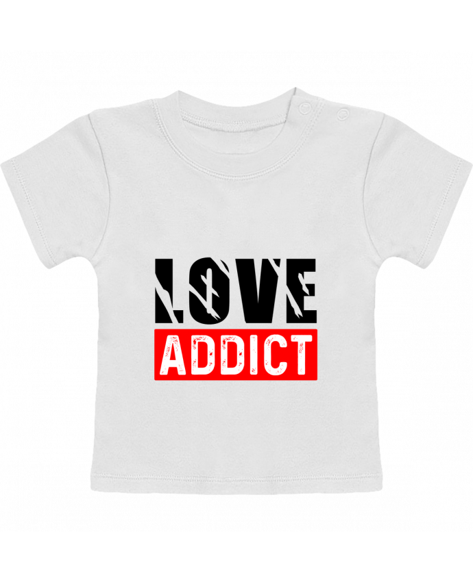 T-shirt bébé Love Addict manches courtes du designer sole-tshirt