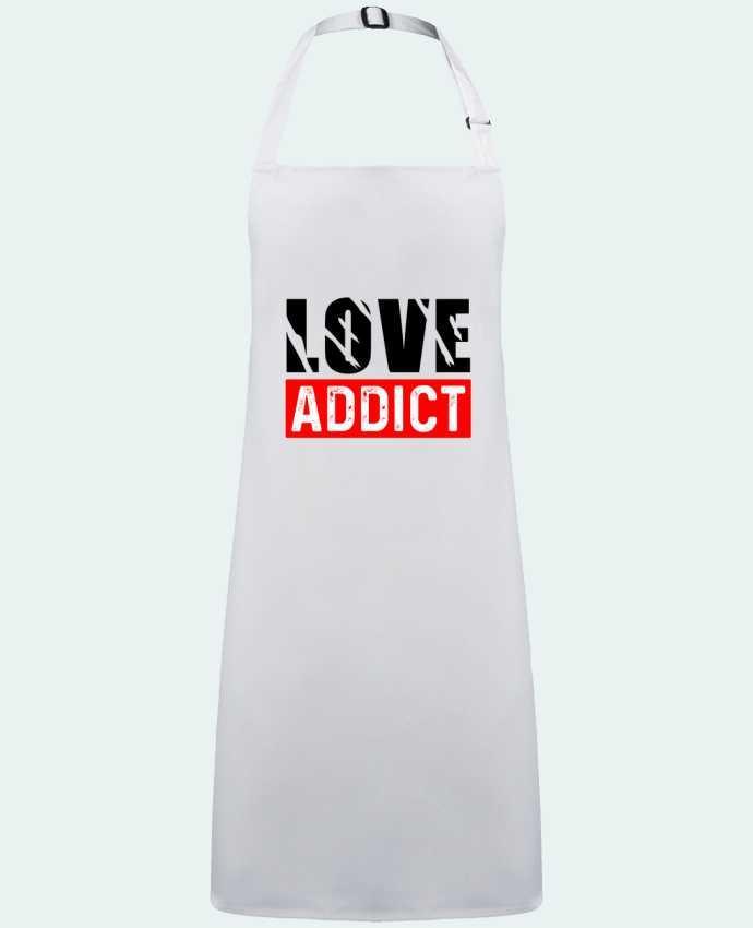 Delantal Sin Bolsillo Love Addict por  sole-tshirt