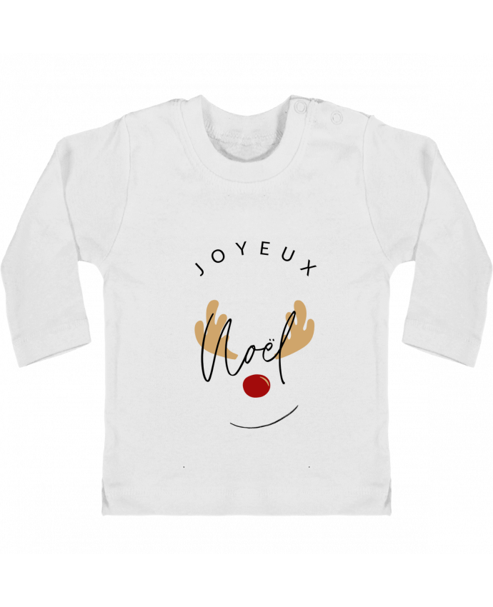 T-shirt bébé Joyeux Noël manches longues du designer bodyandfly