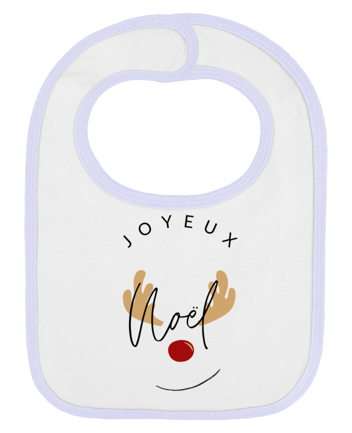 Bavoir bébé uni Joyeux Noël par bodyandfly