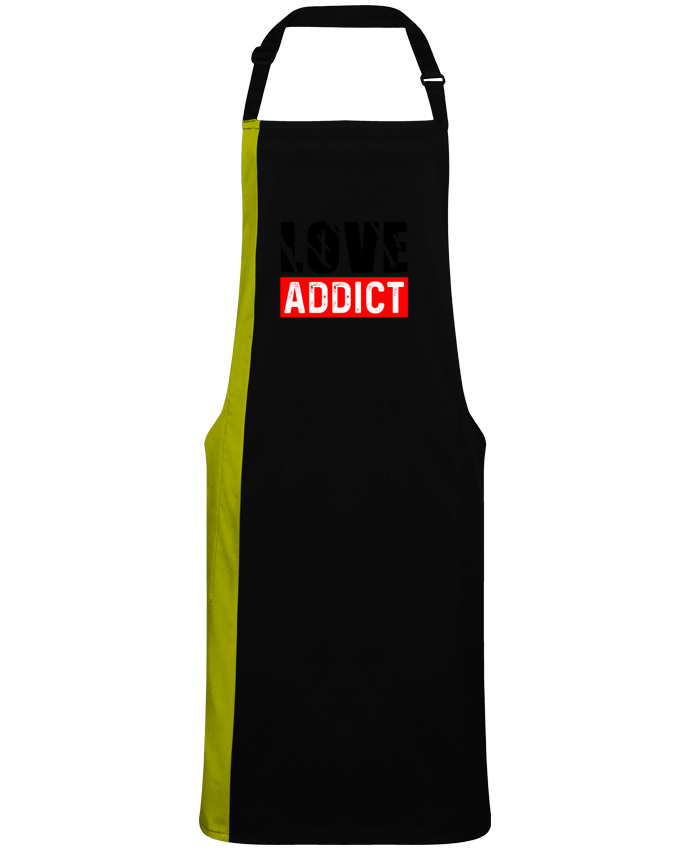 Two-tone long Apron Love Addict by  sole-tshirt
