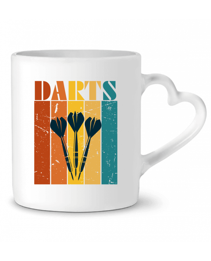 Mug coeur Retro vintage dart play par Sam boutique 79