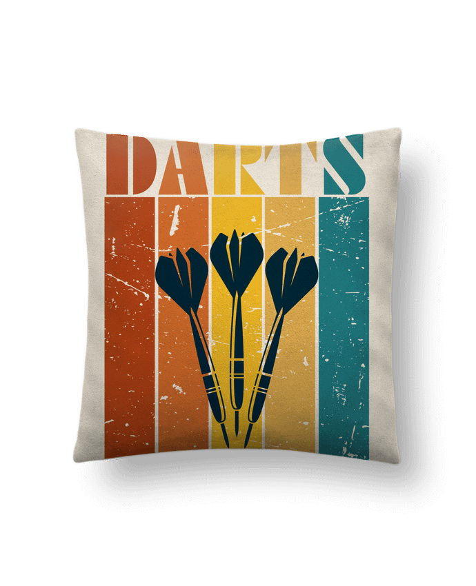 Coussin suédine Retro vintage dart play par Sam boutique 79