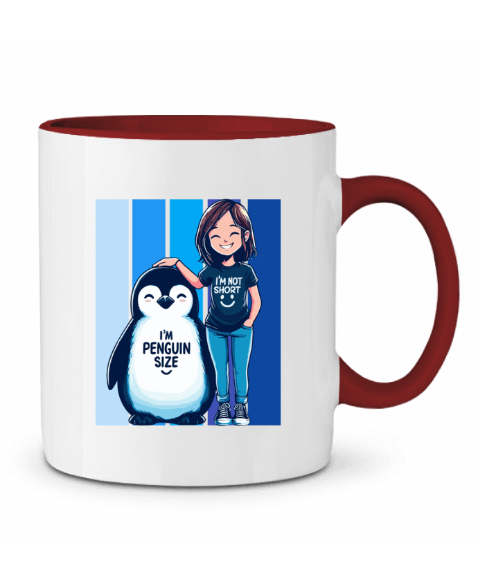 Mug bicolore I'm not short i'm penguin size Sam boutique 79