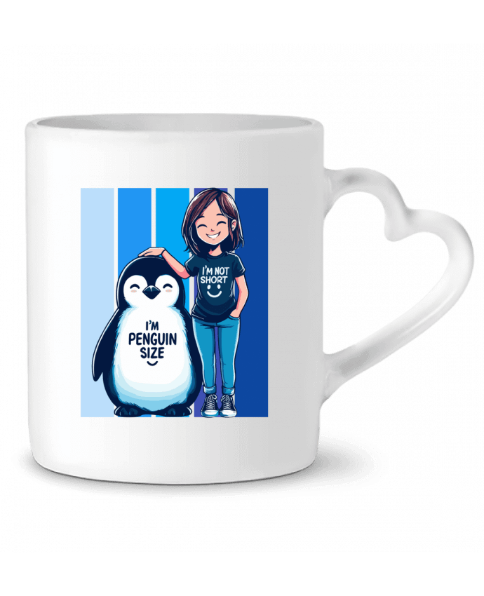 Mug coeur I'm not short i'm penguin size par Sam boutique 79