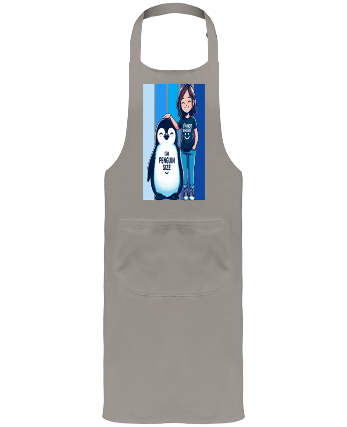 Tablier avec poches I'm not short i'm penguin size par Sam boutique 79