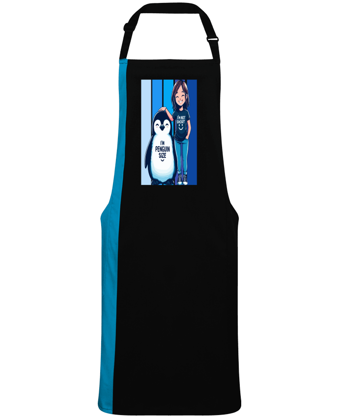 Tablier bicolore I'm not short i'm penguin size par  Sam boutique 79