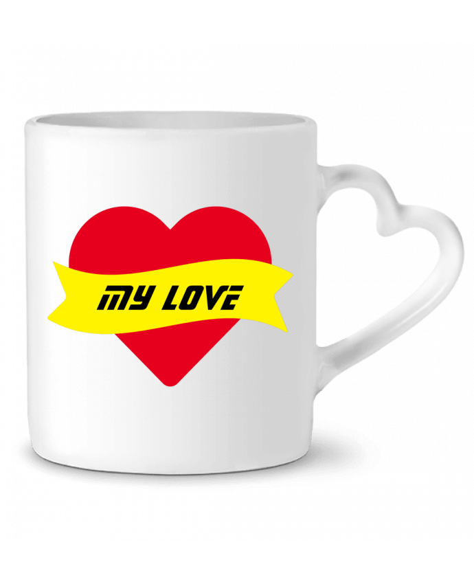 Mug coeur My Love par CalmDownBro78