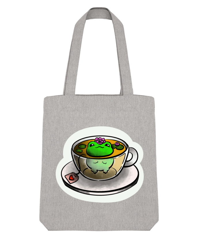 Tote Bag Stanley Stella Grenouille dans son thé par L’atelier Immobile  