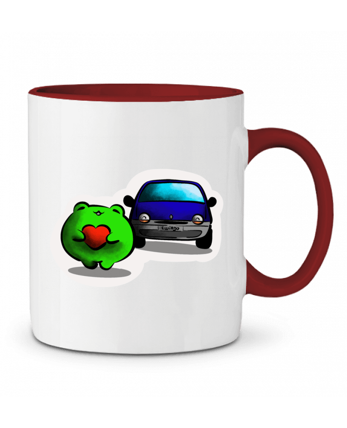 Mug bicolore Grenouille et twingo 1 L’atelier Immobile 